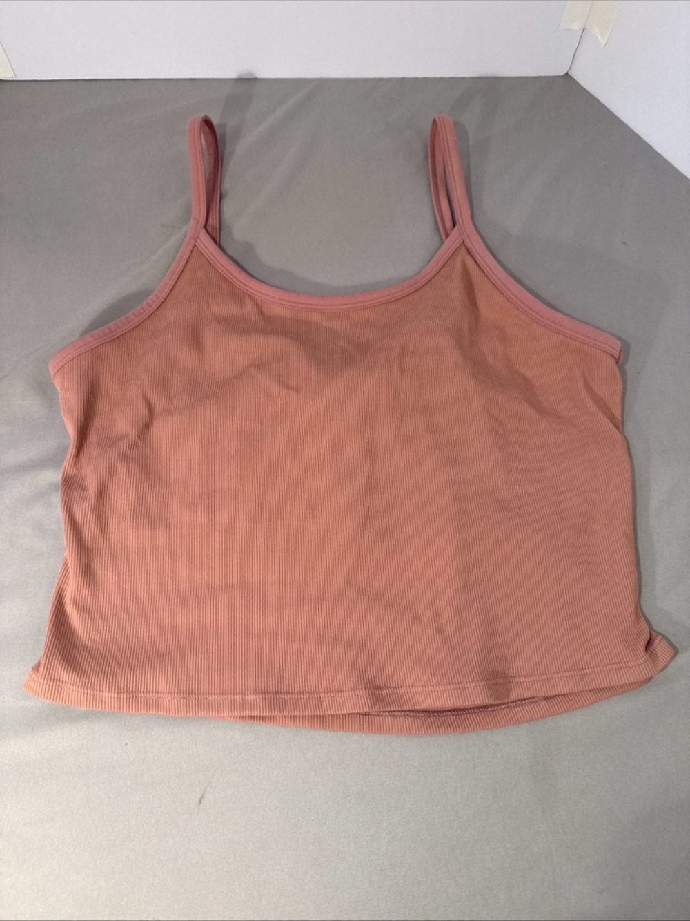 Athleta Ribbed Spaghetti-Strap Cropped Camisole - Rose Pink